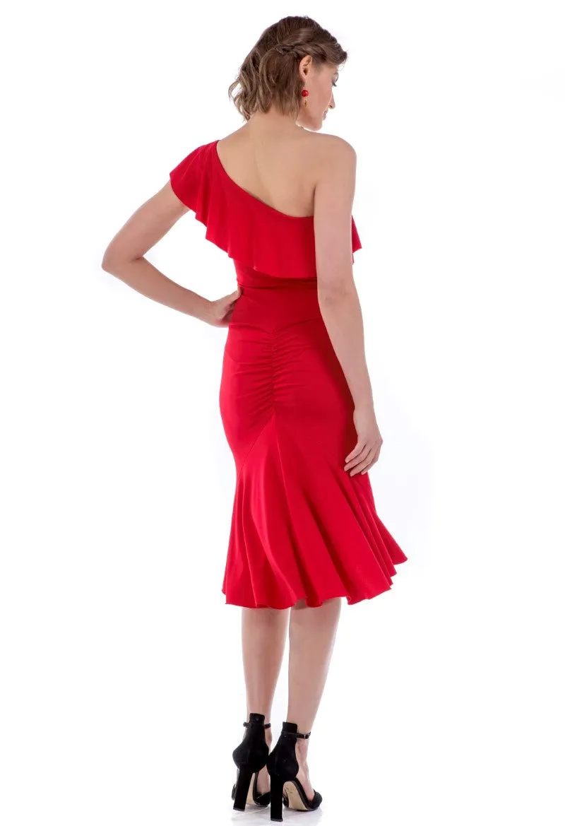 One-Shoulder Mermaid Tango Dress