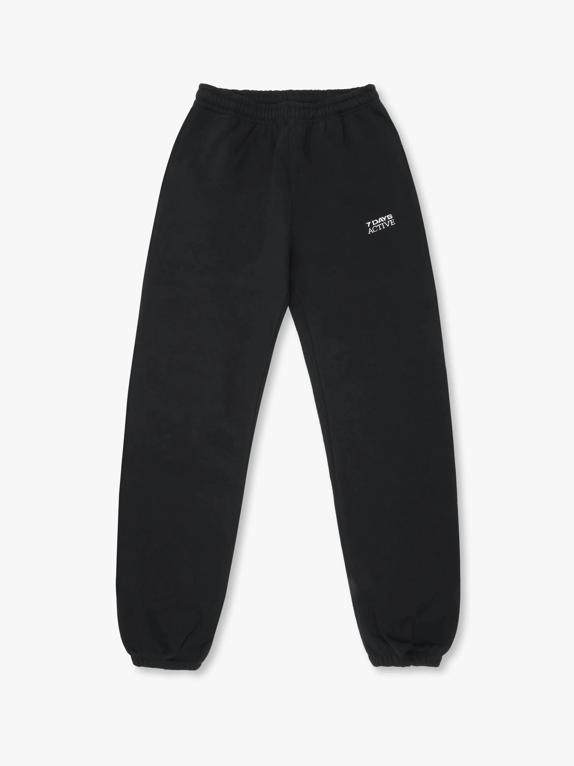 Organic Fitted Sweatpants - black