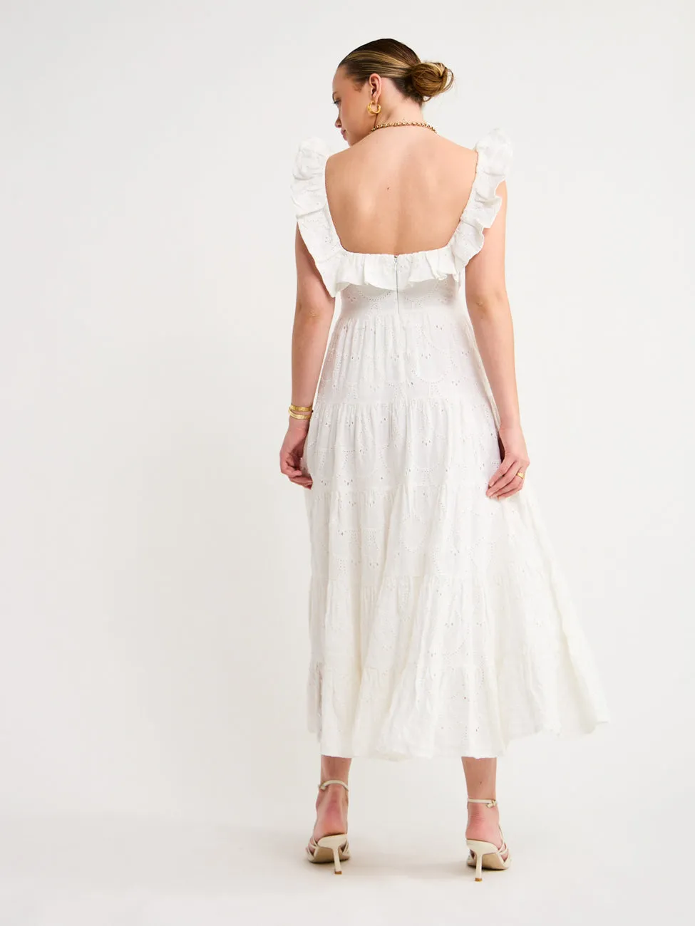 Palm Noosa Leon Dress in White