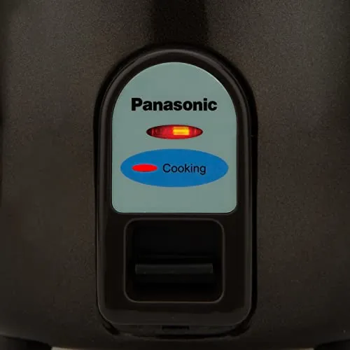 Panasonic Electric Automatic Cooker With Auto Switch Off| SR-WA10 (E) | 450 Watts | Capacity 1.0 Litre With 600 Grams Raw Rice Cooking |Colour Black