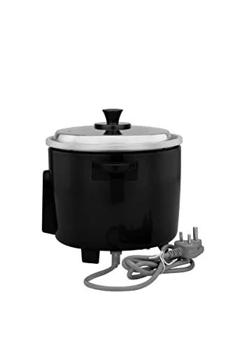 Panasonic Electric Automatic Cooker With Auto Switch Off| SR-WA10 (E) | 450 Watts | Capacity 1.0 Litre With 600 Grams Raw Rice Cooking |Colour Black