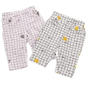 Plaid Kids Boys Girls Summer Pants