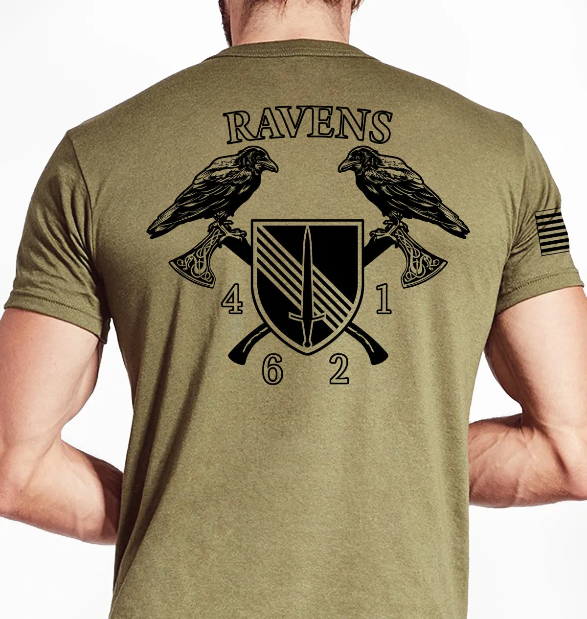 Ravens 6 4th Coyote Tan Unisex Shirt. This shirt is NOT approved for PT