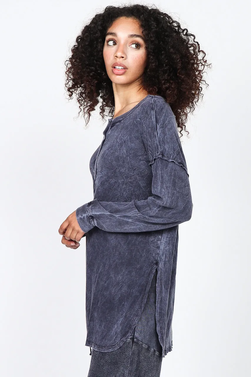 S4950A Mineral Wash Lounge Tunic