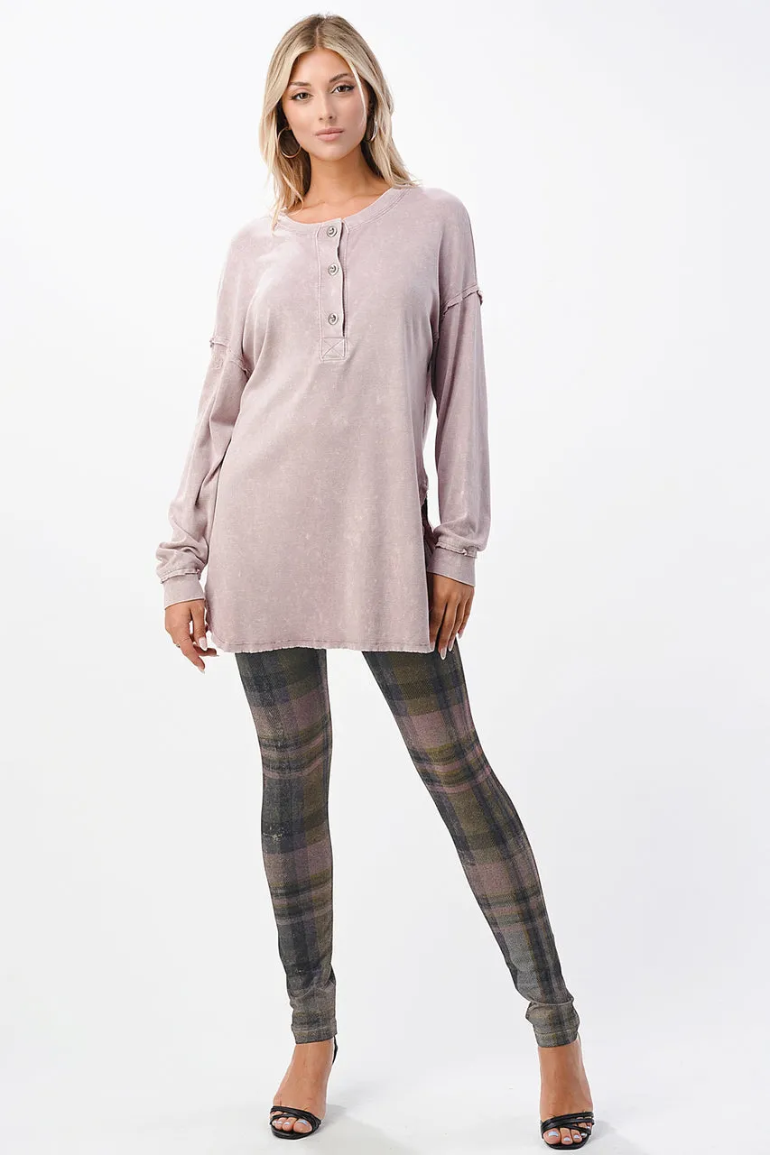 S4950A Mineral Wash Lounge Tunic