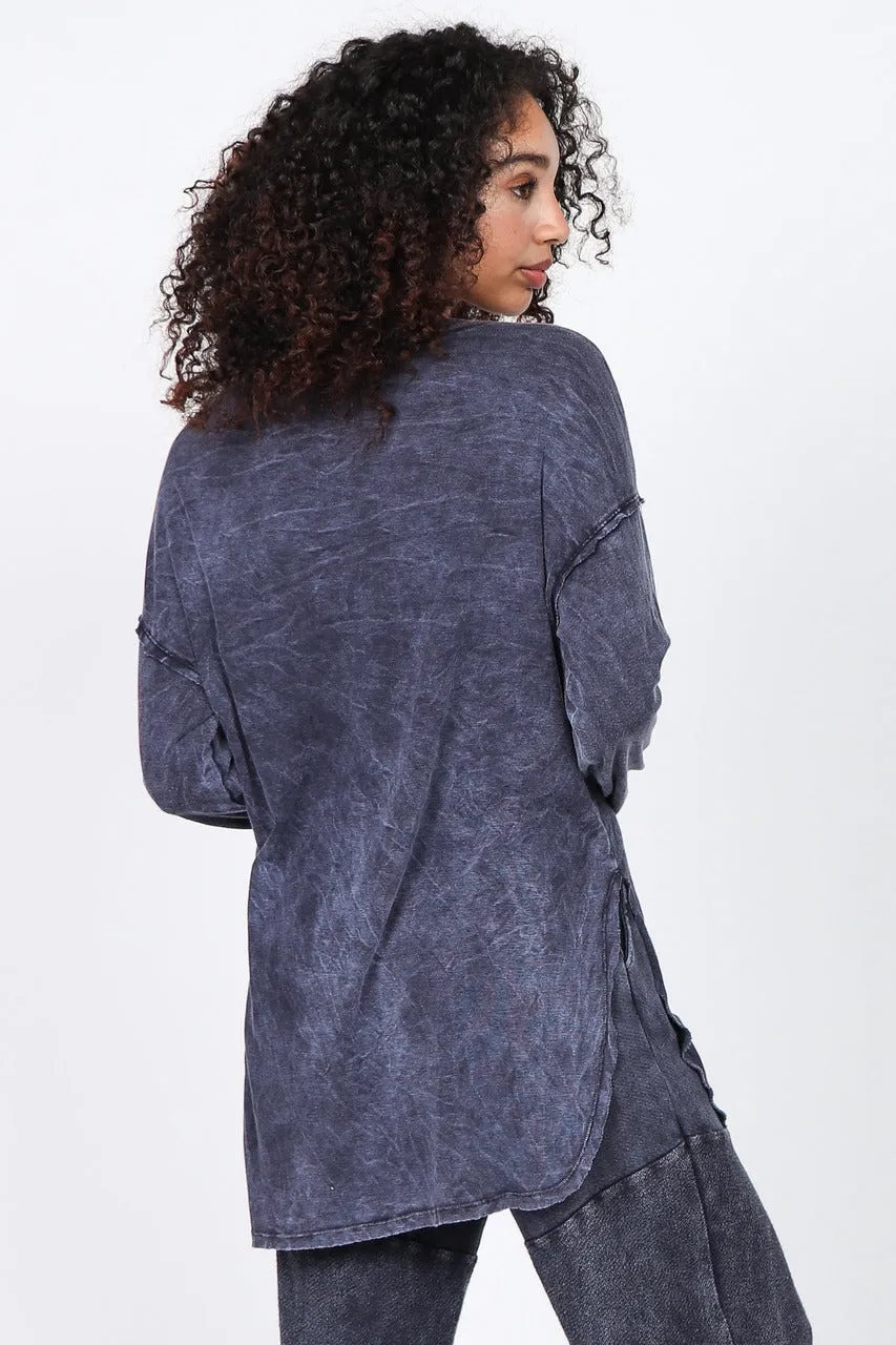 S4950A Mineral Wash Lounge Tunic