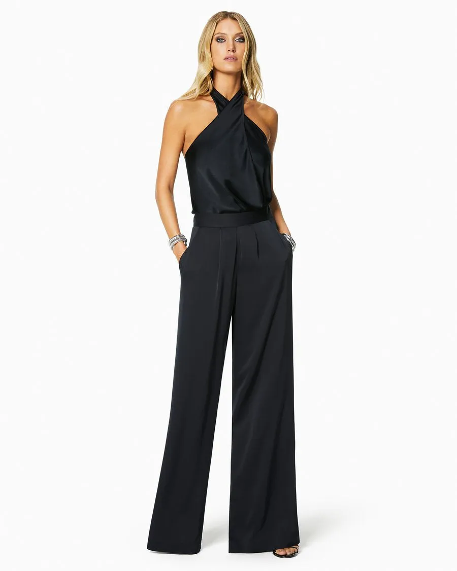 Satin Iris Pant - Black