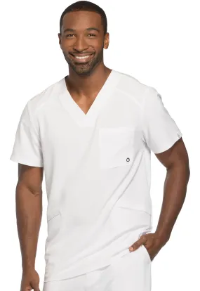 Scrub Top - Cherokee Infinity Men's V-Neck Top - White, CK900A