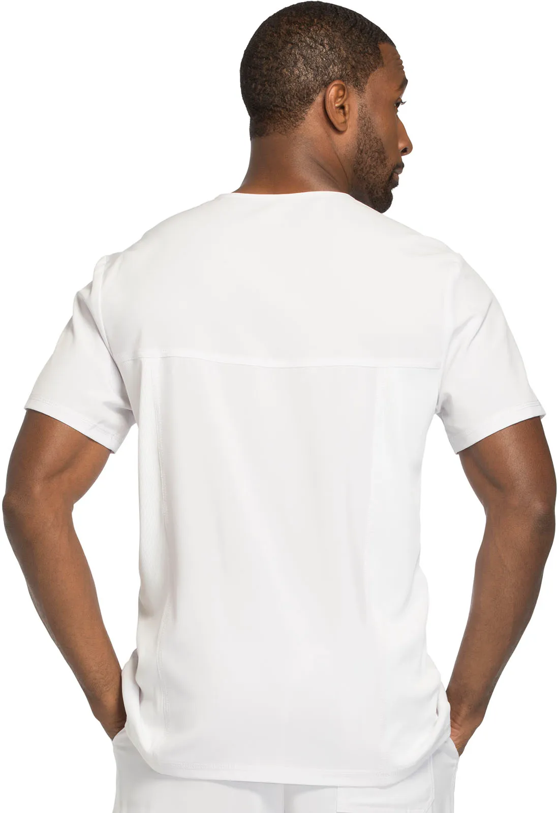 Scrub Top - Cherokee Infinity Men's V-Neck Top - White, CK900A