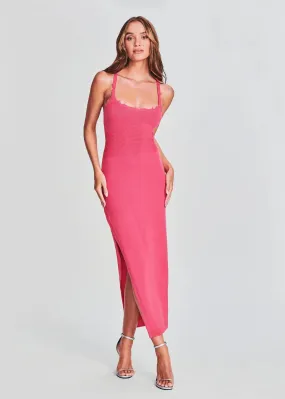 Ser.O.Ya Gabby Maxi Dress in Neon Coral