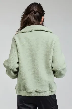 Short Teddy Jacket - Green