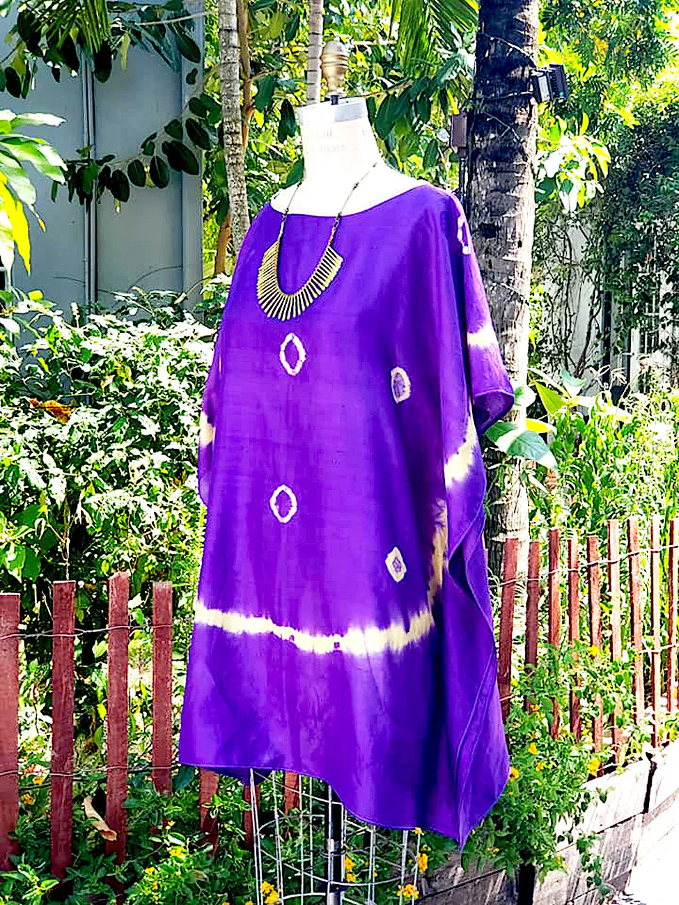 Silk Caftan Almost Famous Collection - Purple Rose of Cairo