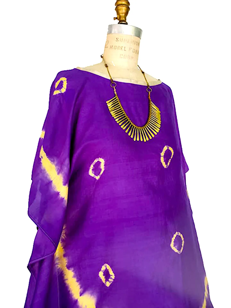 Silk Caftan Almost Famous Collection - Purple Rose of Cairo