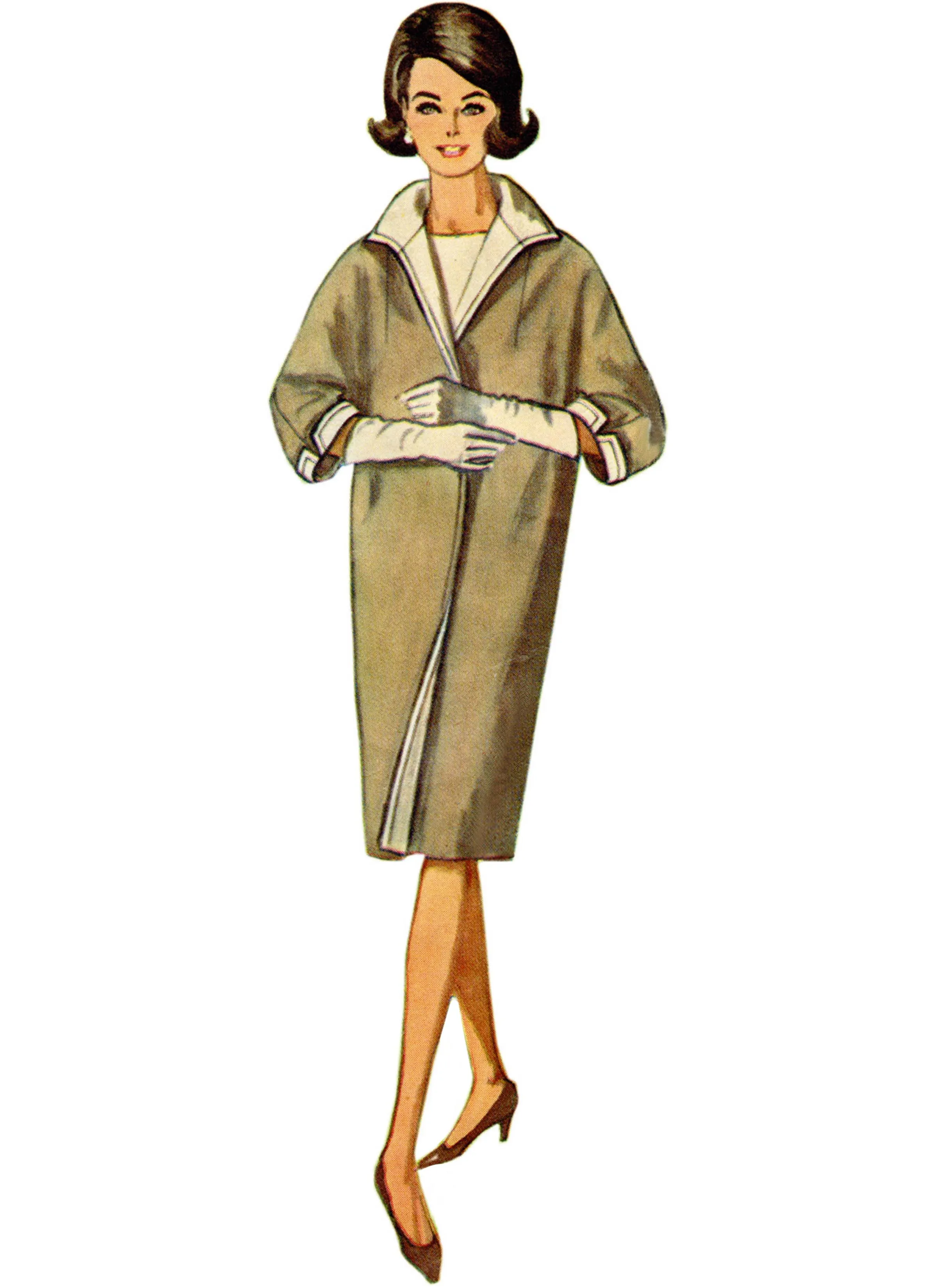 Simplicity Sewing Pattern 9883 Misses' 60's Reversible Coat