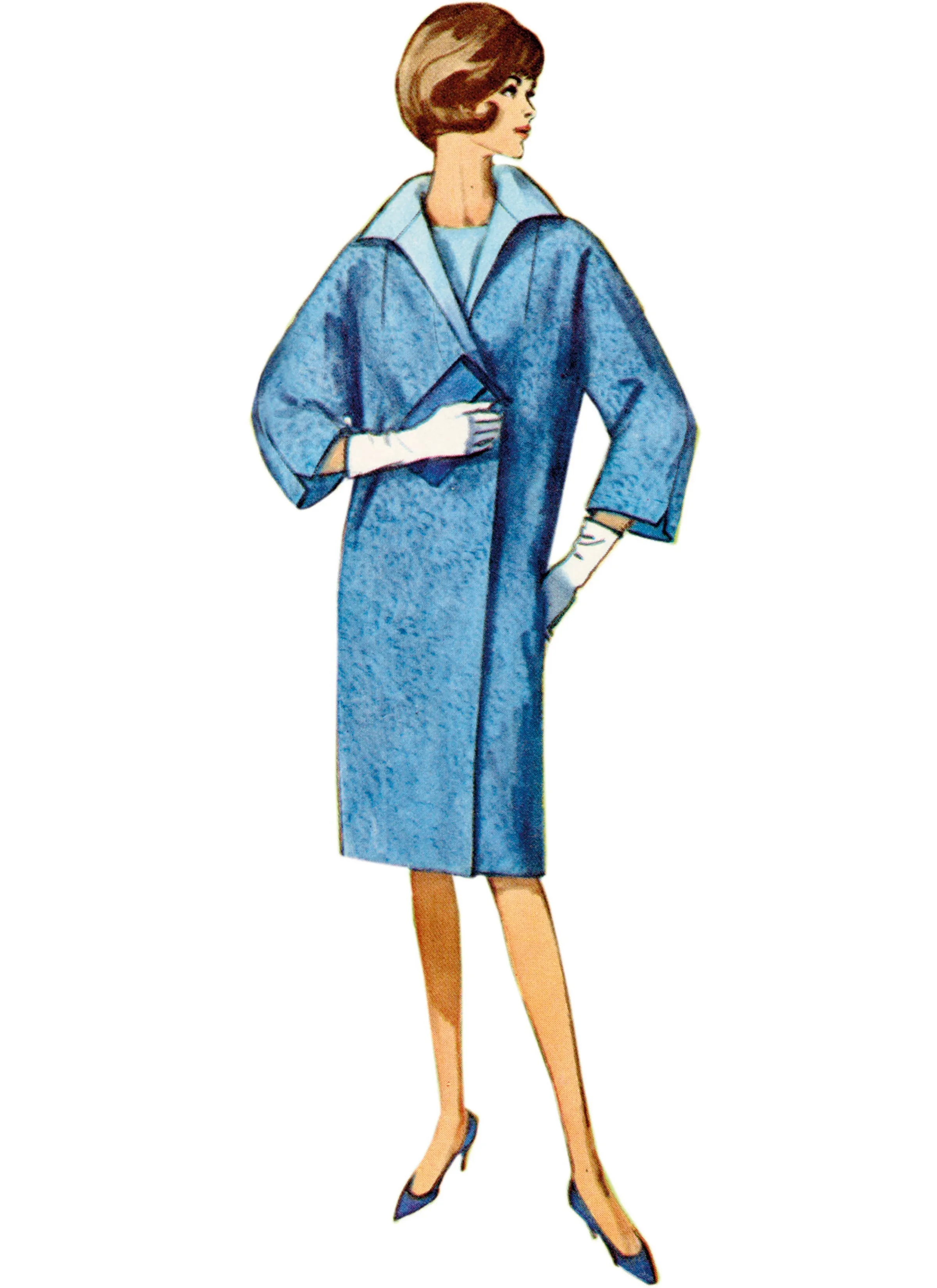 Simplicity Sewing Pattern 9883 Misses' 60's Reversible Coat