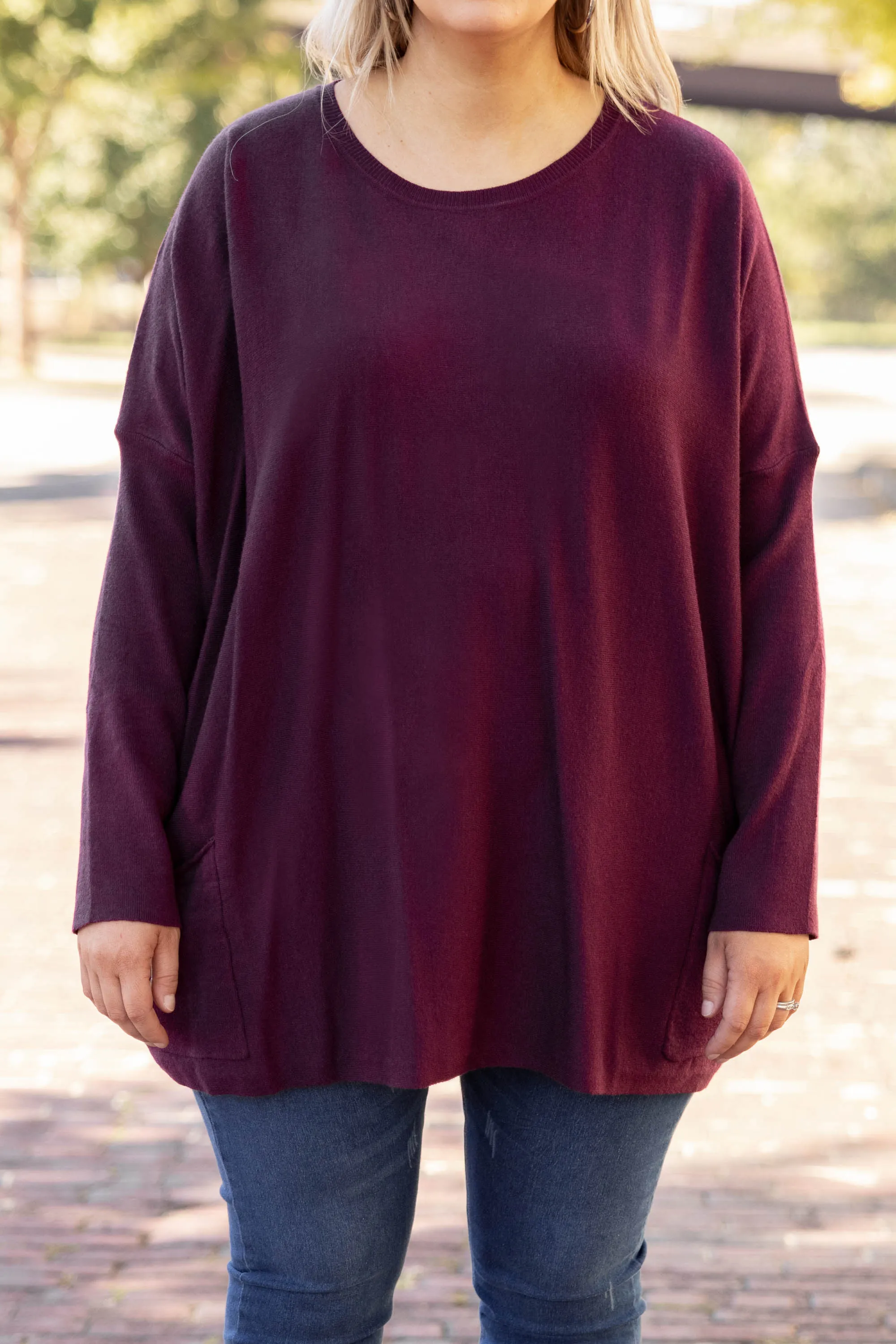 Snow Whispers Tunic, Mulberry