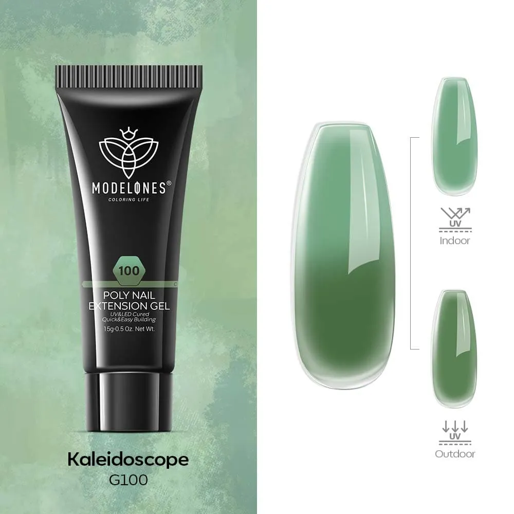 Spring Green - Light Color Changing UV Poly Nail Gel  (15g)