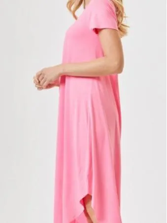 Spring Light Plus Size Solid Midi Dress (2 Options)