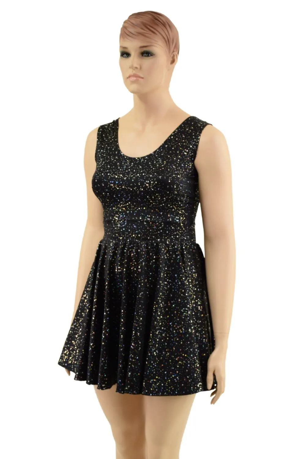 Star Noir Tank Style Skater Dress