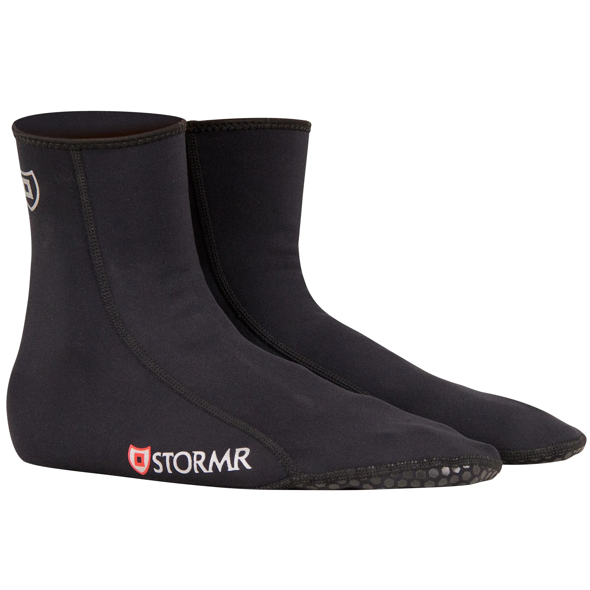 Stormr Unisex Sock (Lightweight) Black Neoprene Flat-Locked Seams