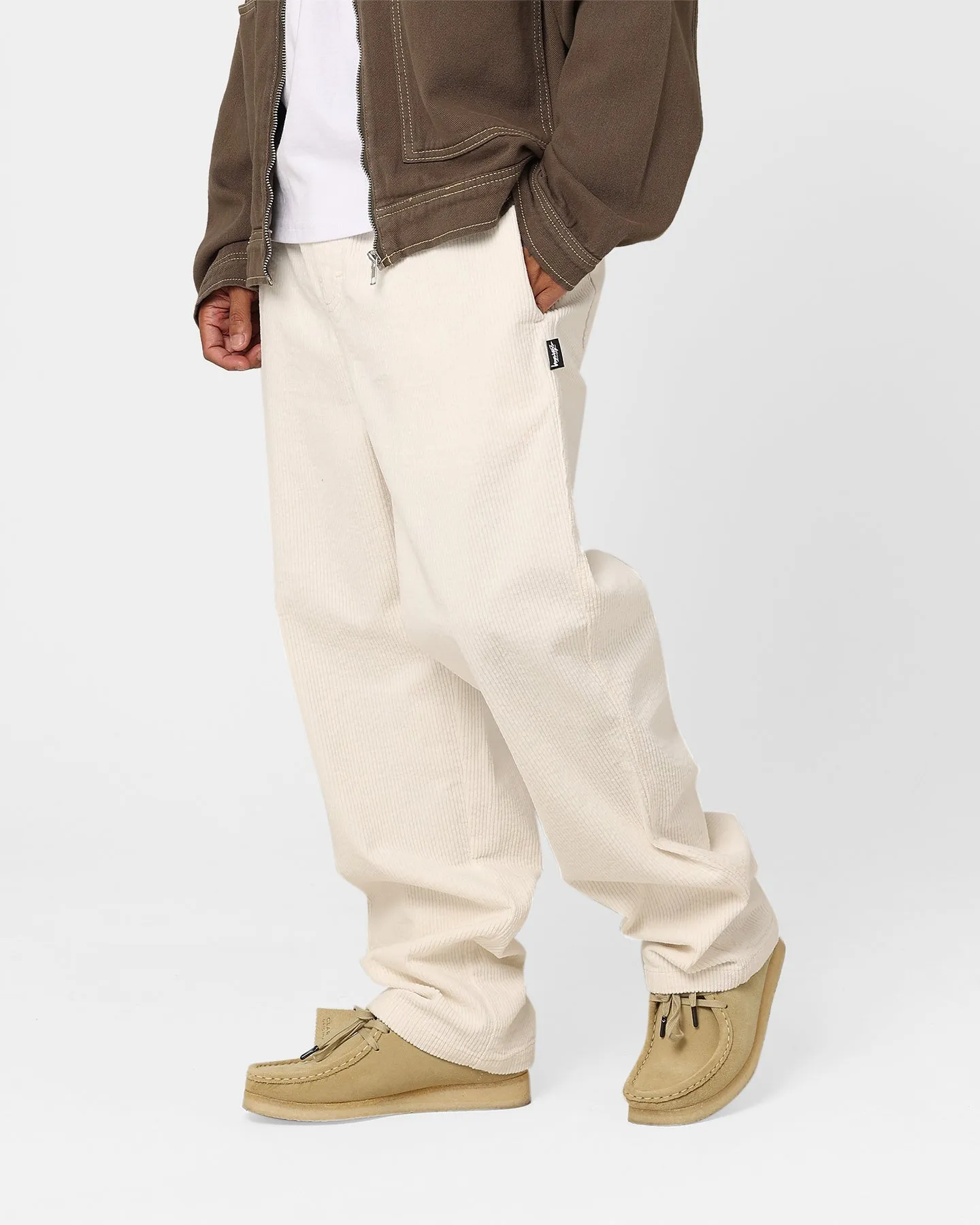 Stussy Workgear Beach Pants Washed White