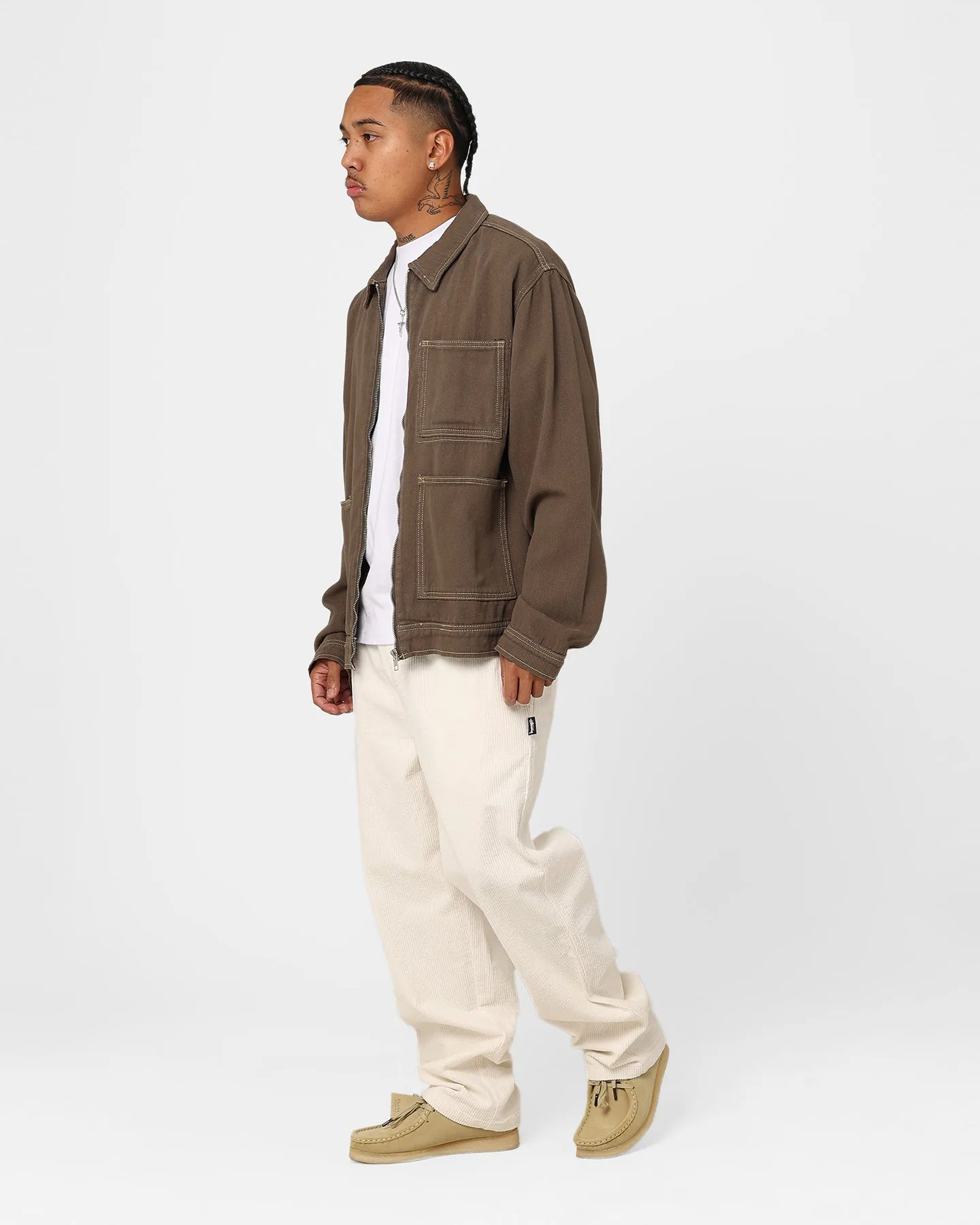 Stussy Workgear Beach Pants Washed White