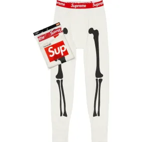 Supreme®/Hanes® Bones Thermal Pant (1 Pack) (White)