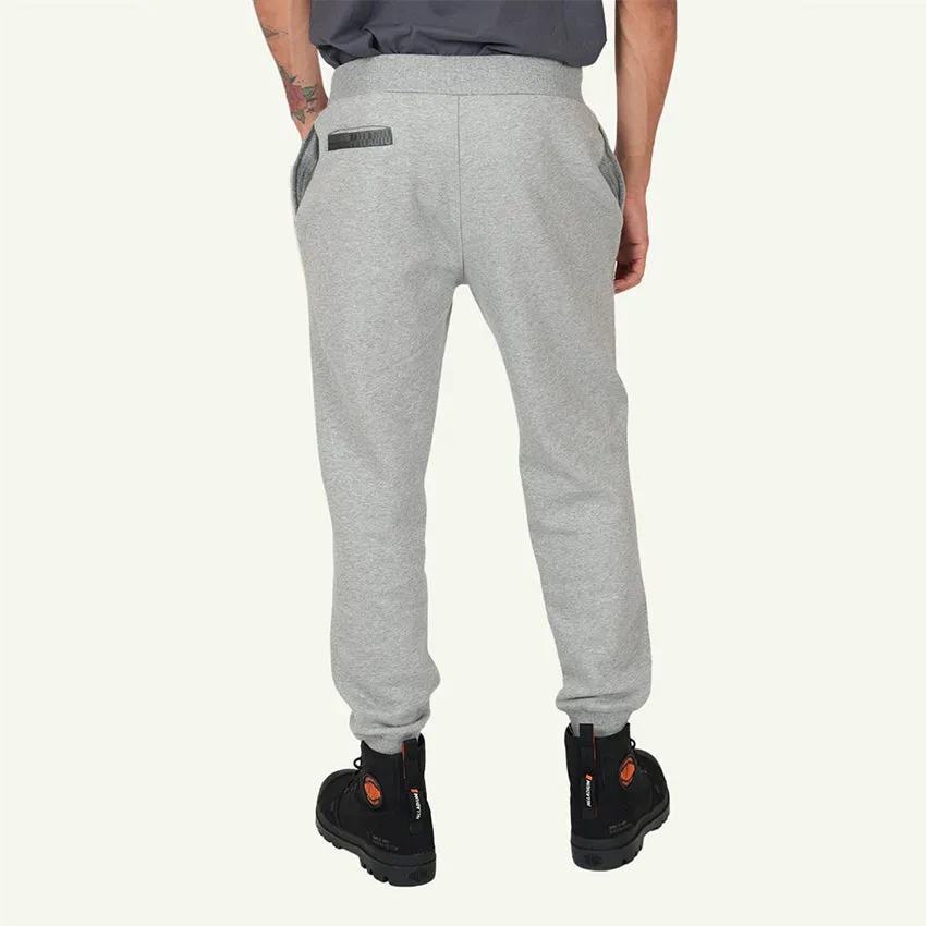 SWEAT PANTS SIDE LOGO PRINT MEN'S PANTS -  HEATHER GREY