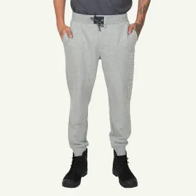 SWEAT PANTS SIDE LOGO PRINT MEN'S PANTS -  HEATHER GREY