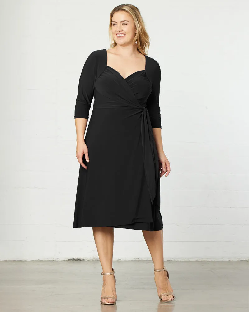 Sweetheart Knit Wrap Dress - Sale!