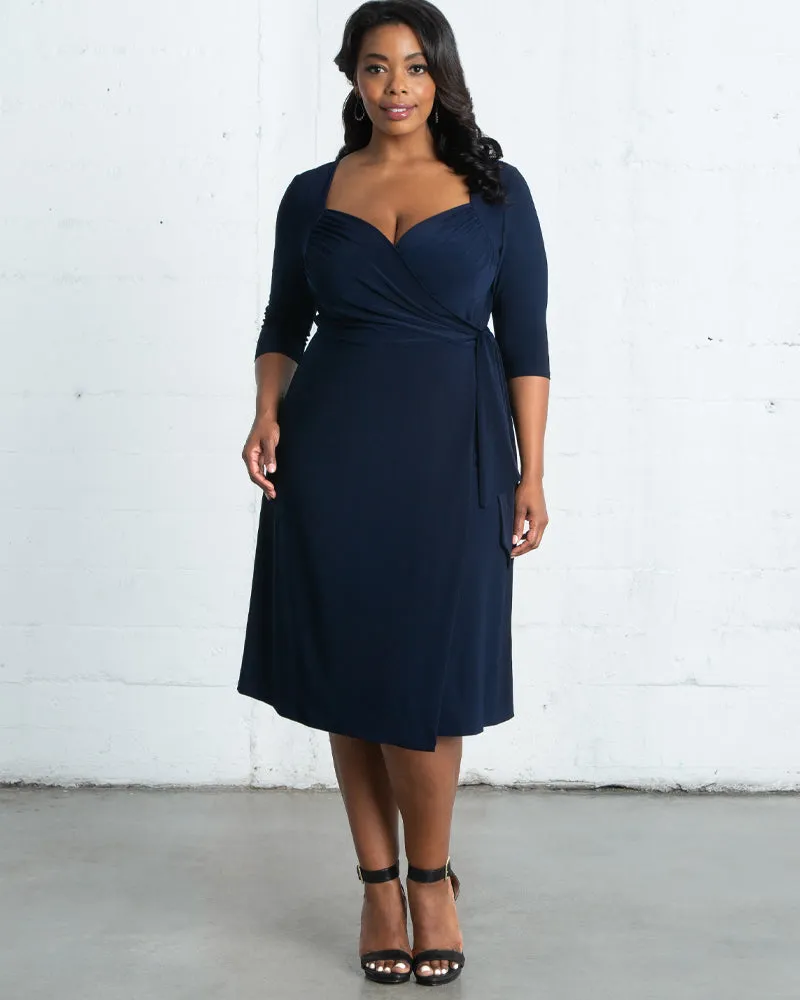 Sweetheart Knit Wrap Dress - Sale!