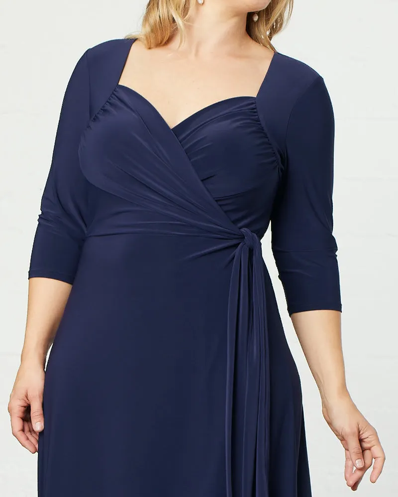 Sweetheart Knit Wrap Dress - Sale!