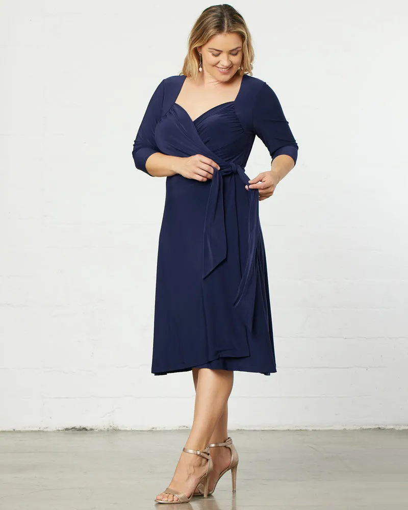 Sweetheart Knit Wrap Dress - Sale!