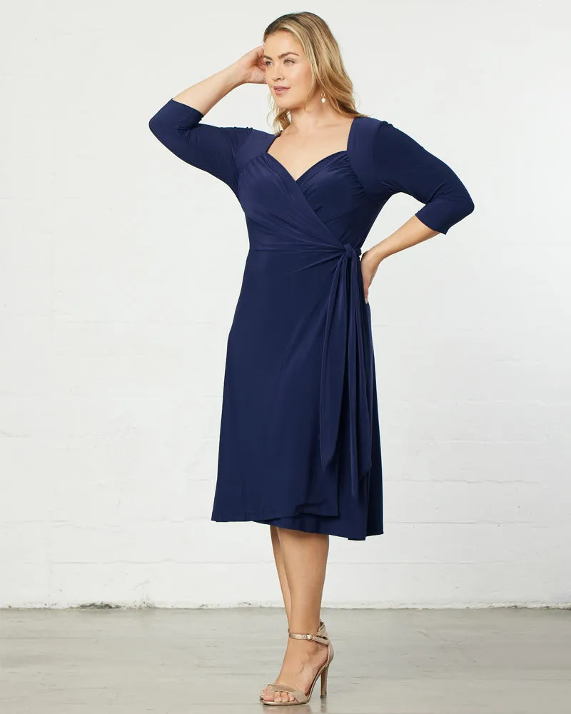 Sweetheart Knit Wrap Dress - Sale!