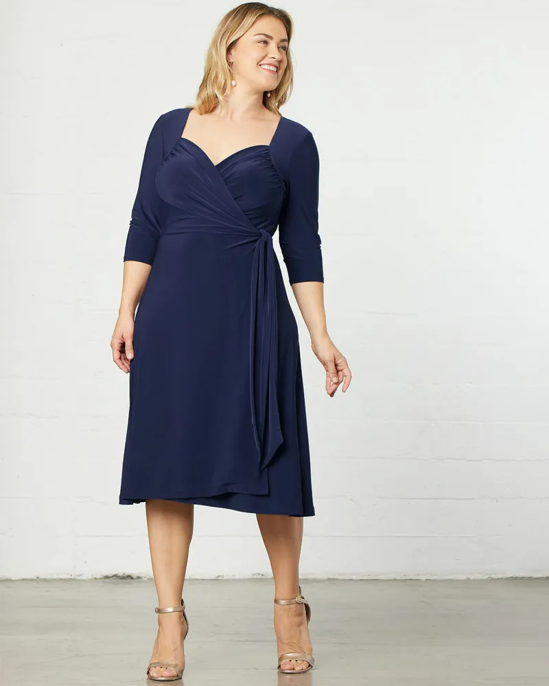 Sweetheart Knit Wrap Dress - Sale!