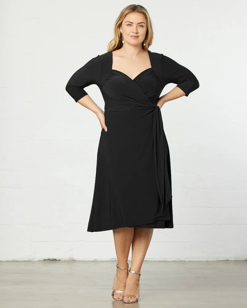 Sweetheart Knit Wrap Dress - Sale!