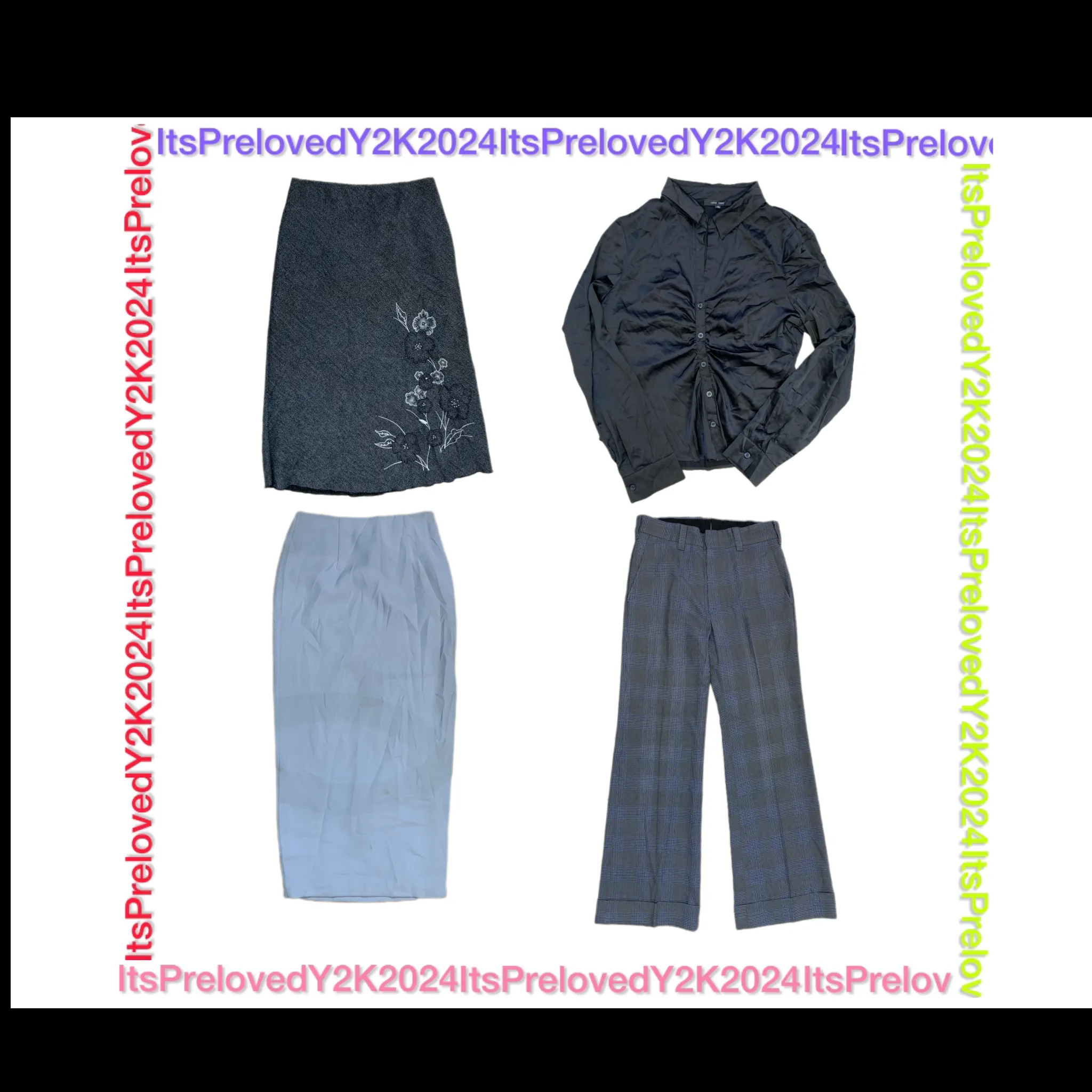 The Boss Lady; y2k Office pants, tops, skirts and coats(RX-456)