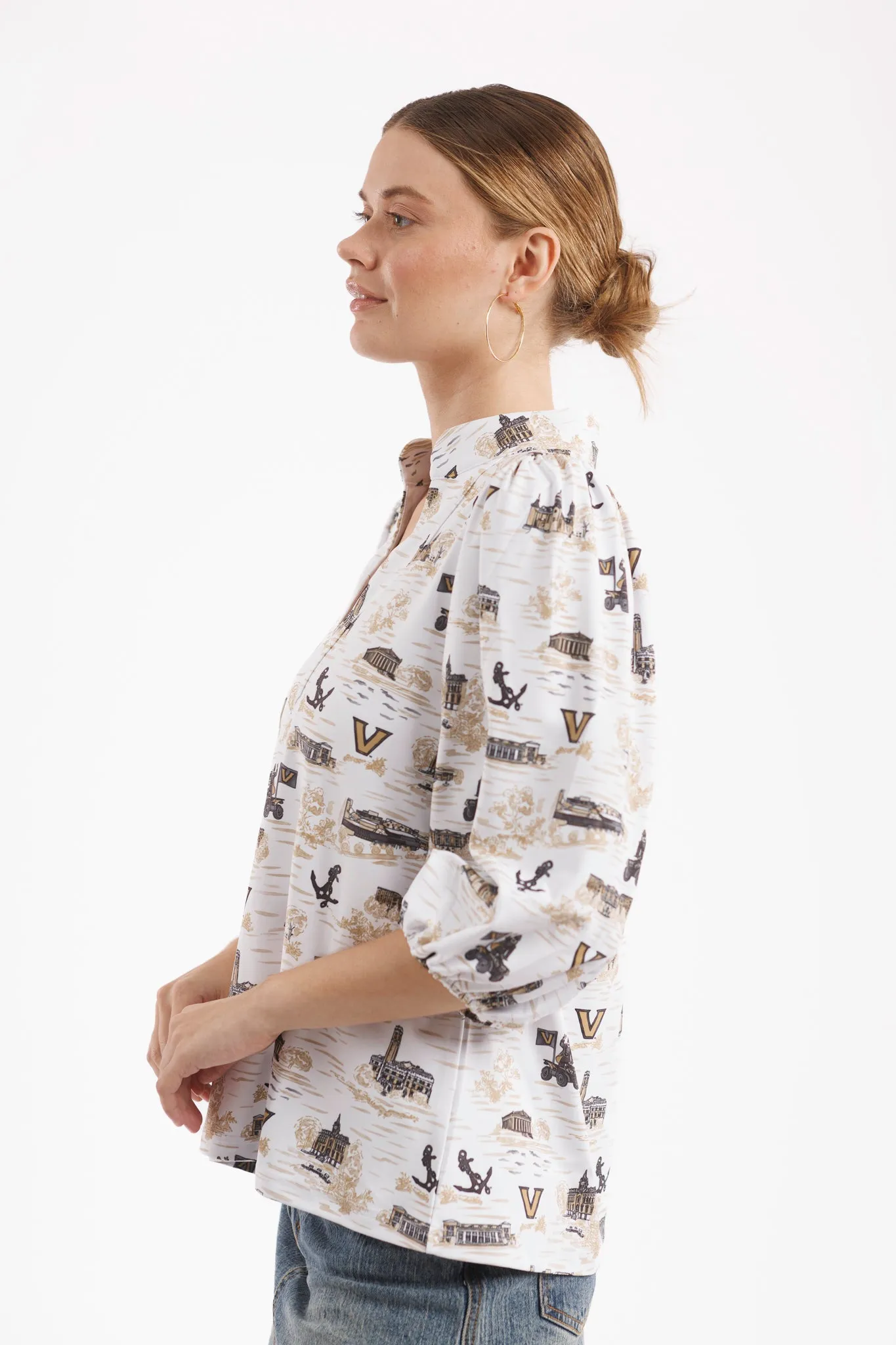 The Eliza Top - Vanderbilt Toile