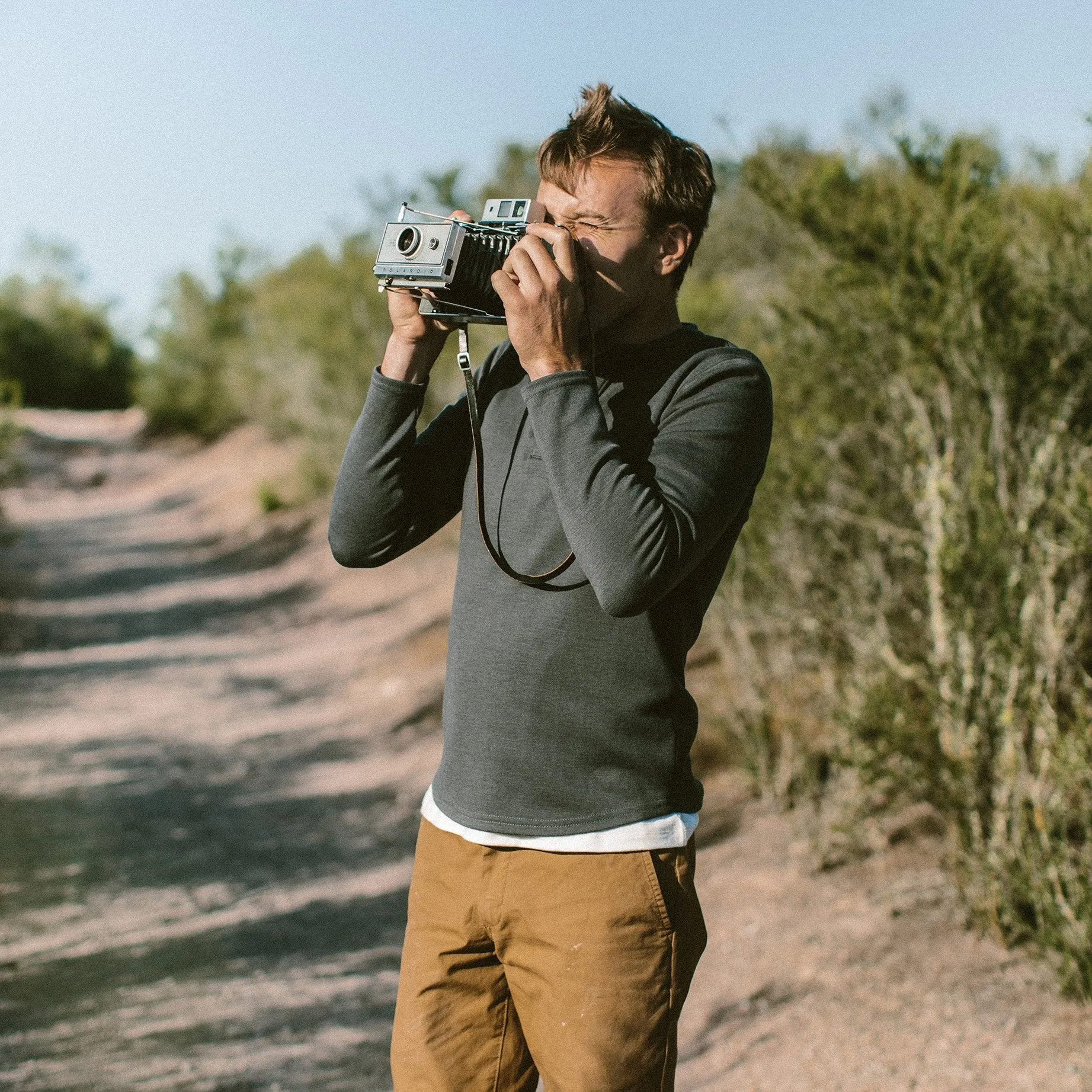 The Merino Henley in Charcoal