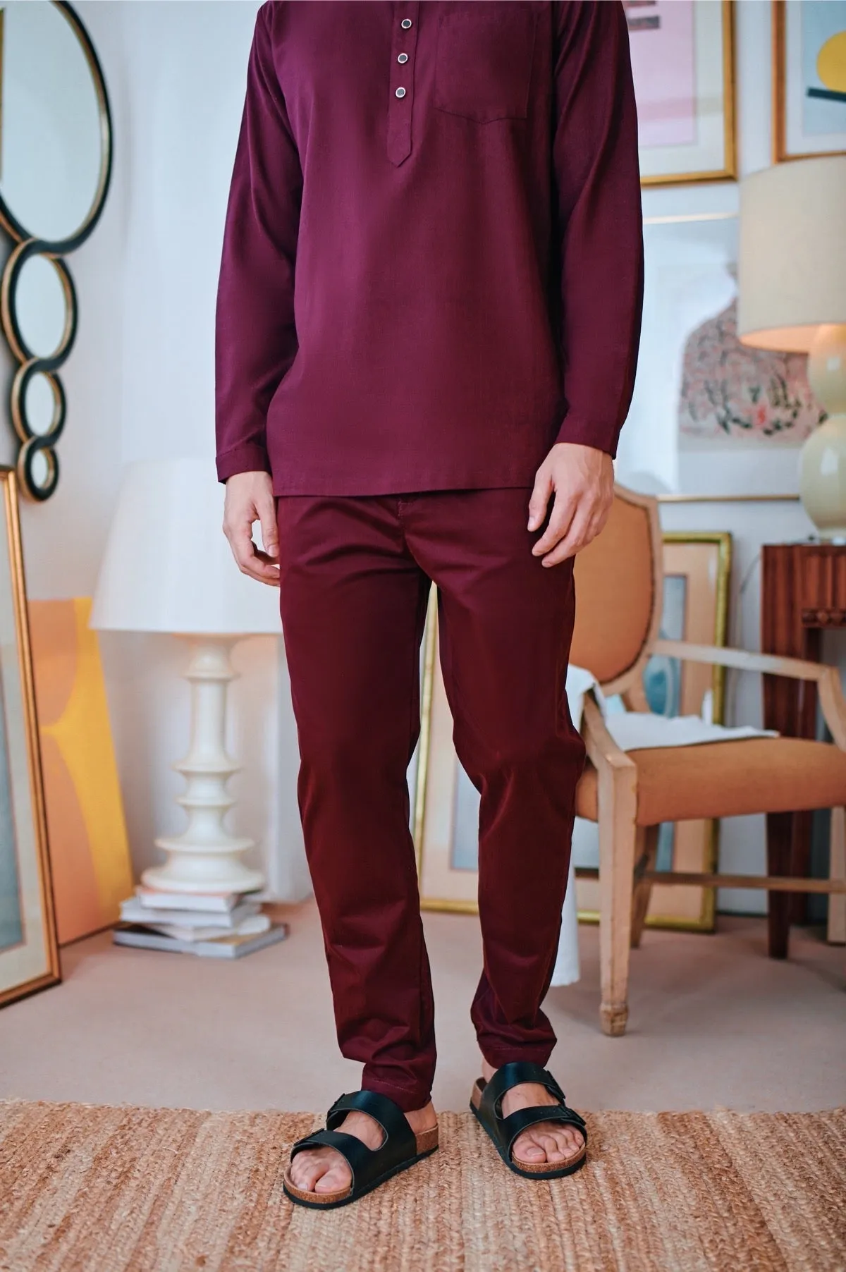 The Perfect Men Slim Fit Pants - Mangosteen