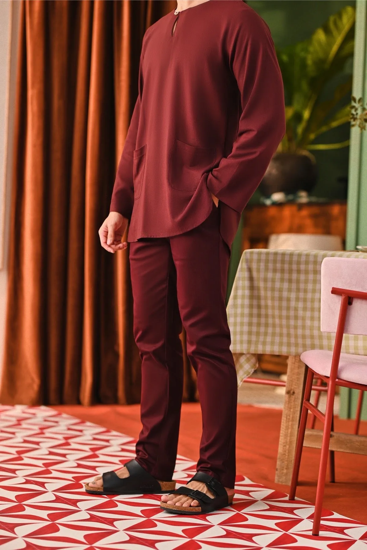 The Perfect Men Slim Fit Pants - Mangosteen