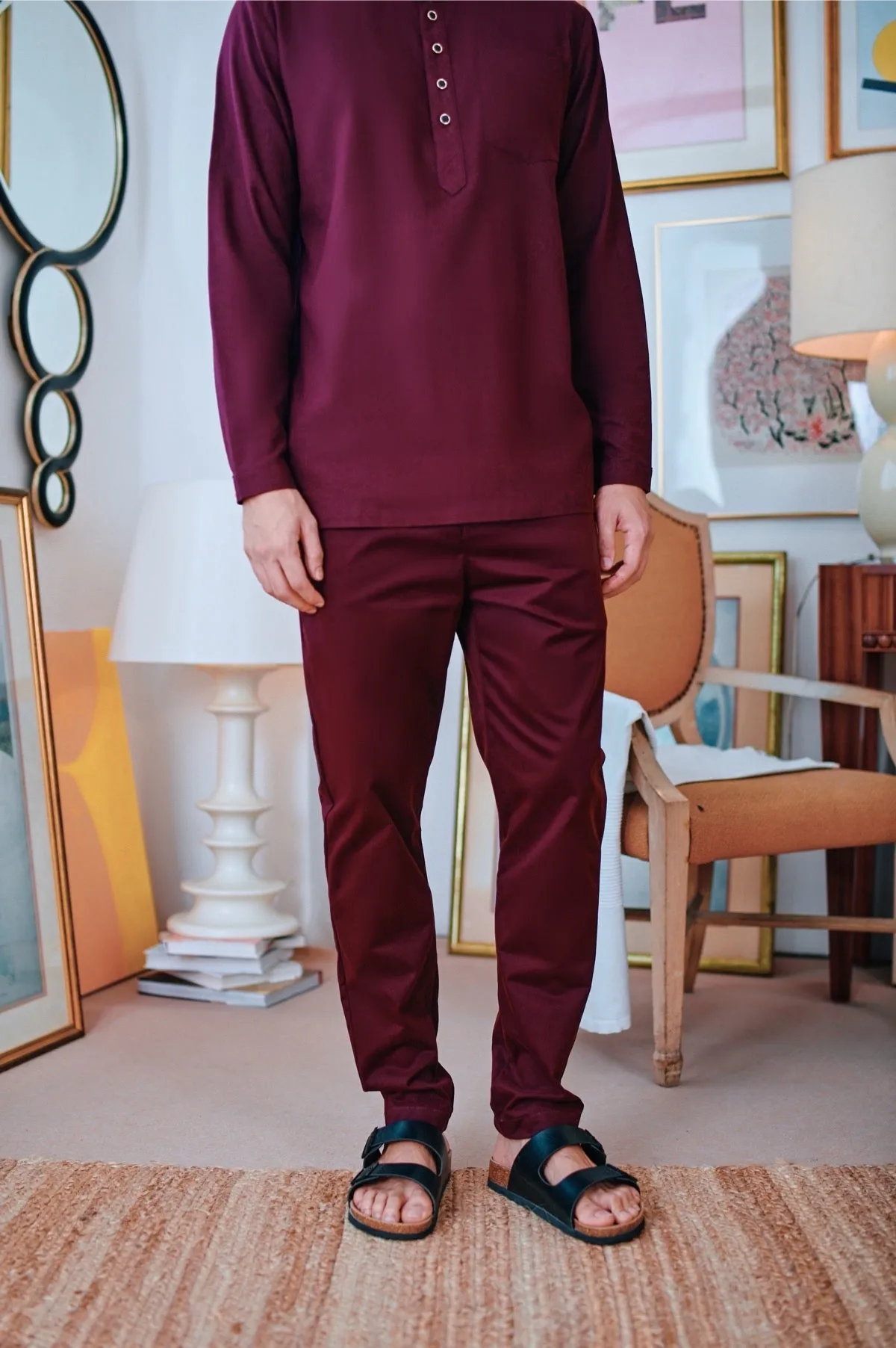 The Perfect Men Slim Fit Pants - Mangosteen