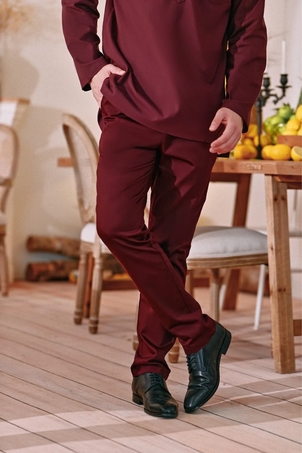 The Perfect Men Slim Fit Pants - Mangosteen