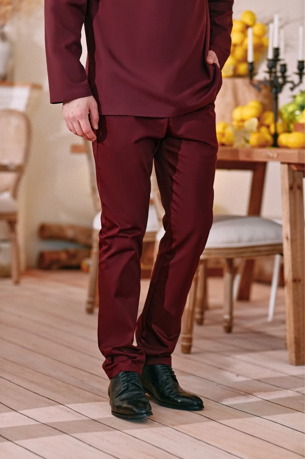 The Perfect Men Slim Fit Pants - Mangosteen