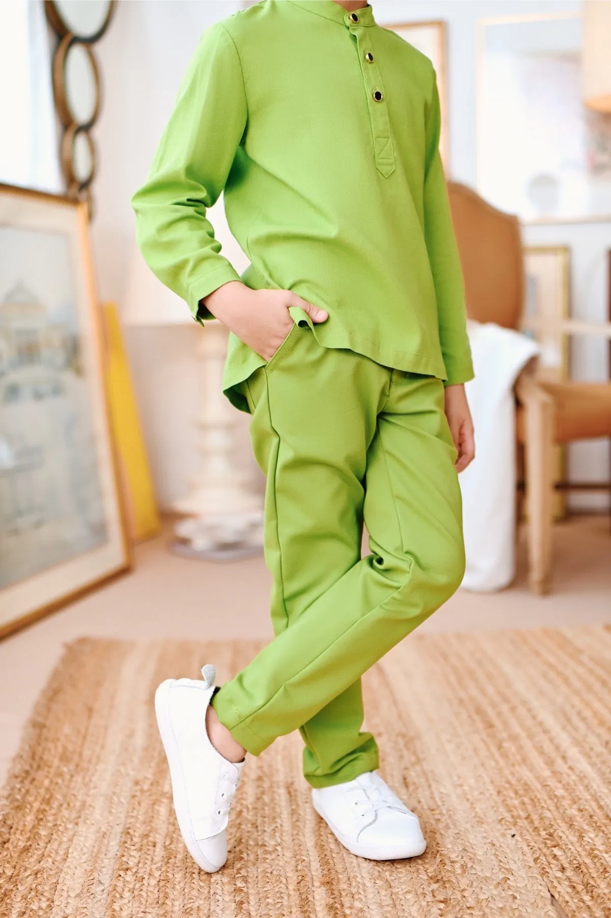 The Perfect Slim Fit Pants - Lime Green