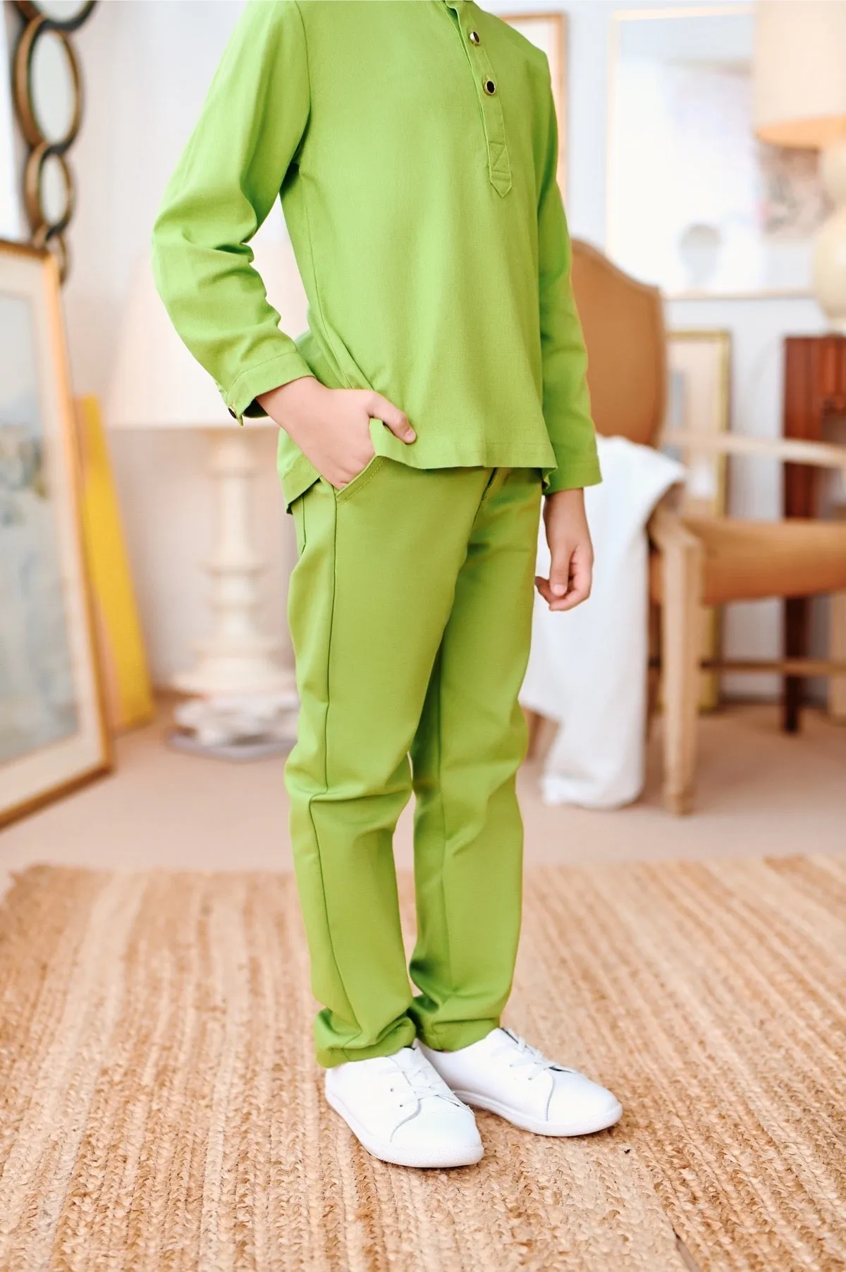 The Perfect Slim Fit Pants - Lime Green