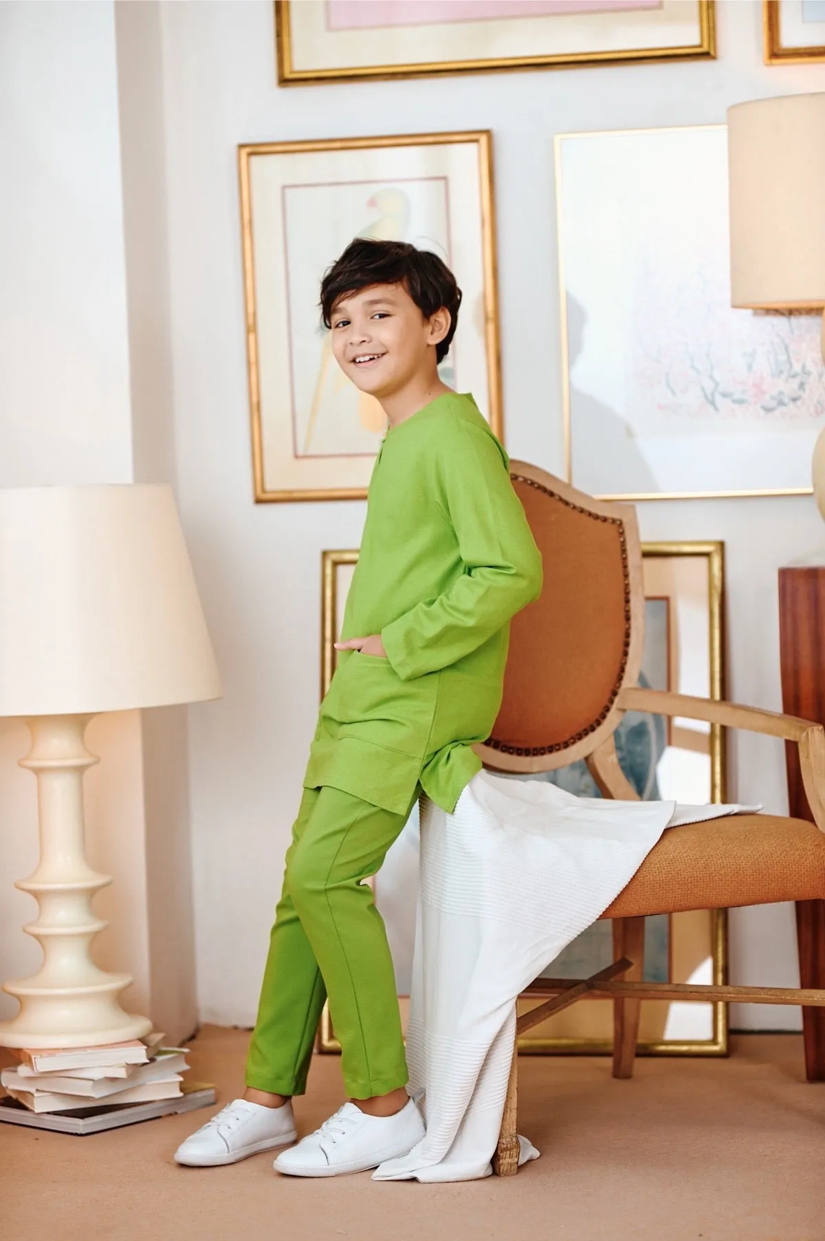 The Perfect Slim Fit Pants - Lime Green