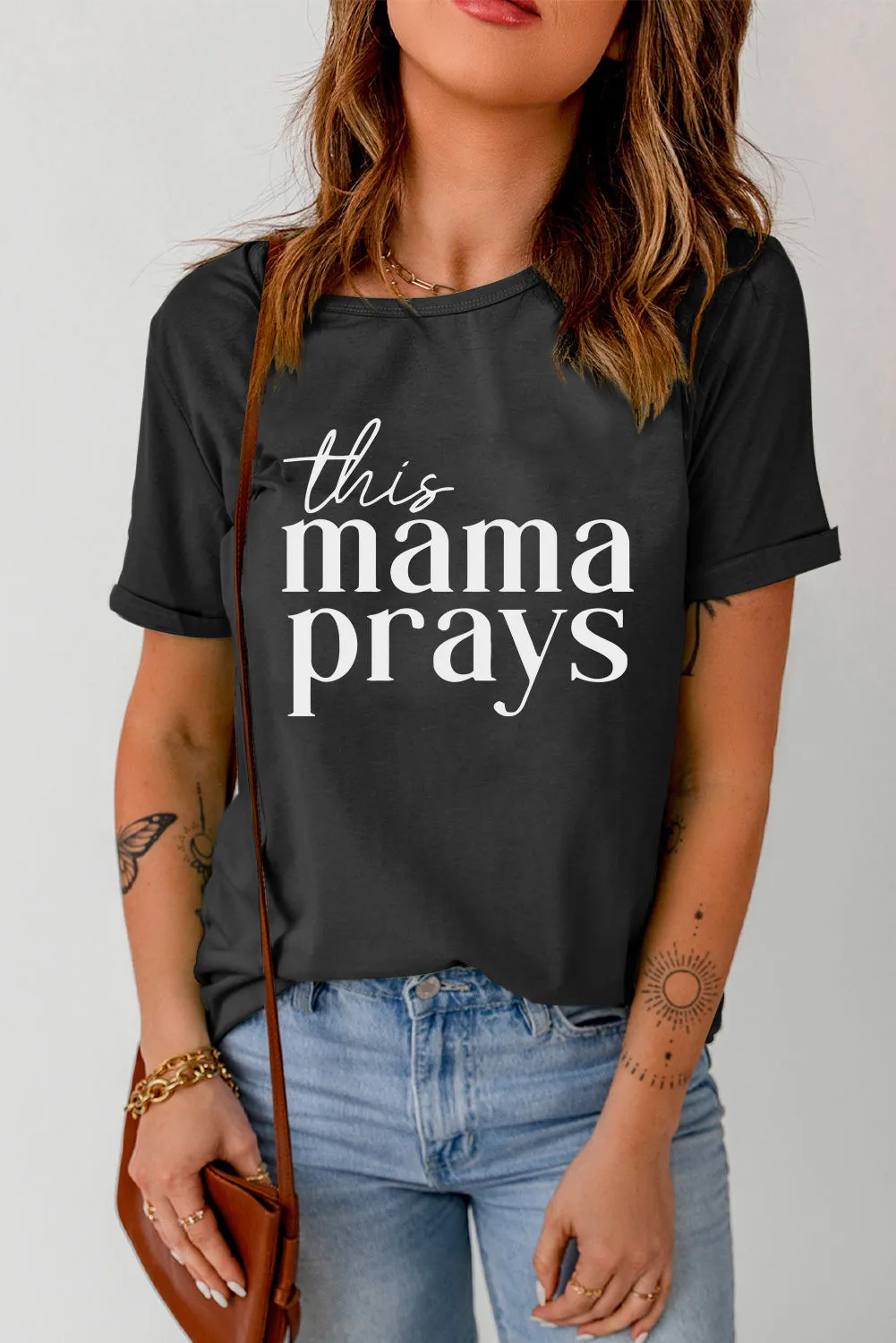 This Mama Prays Graphic Tee