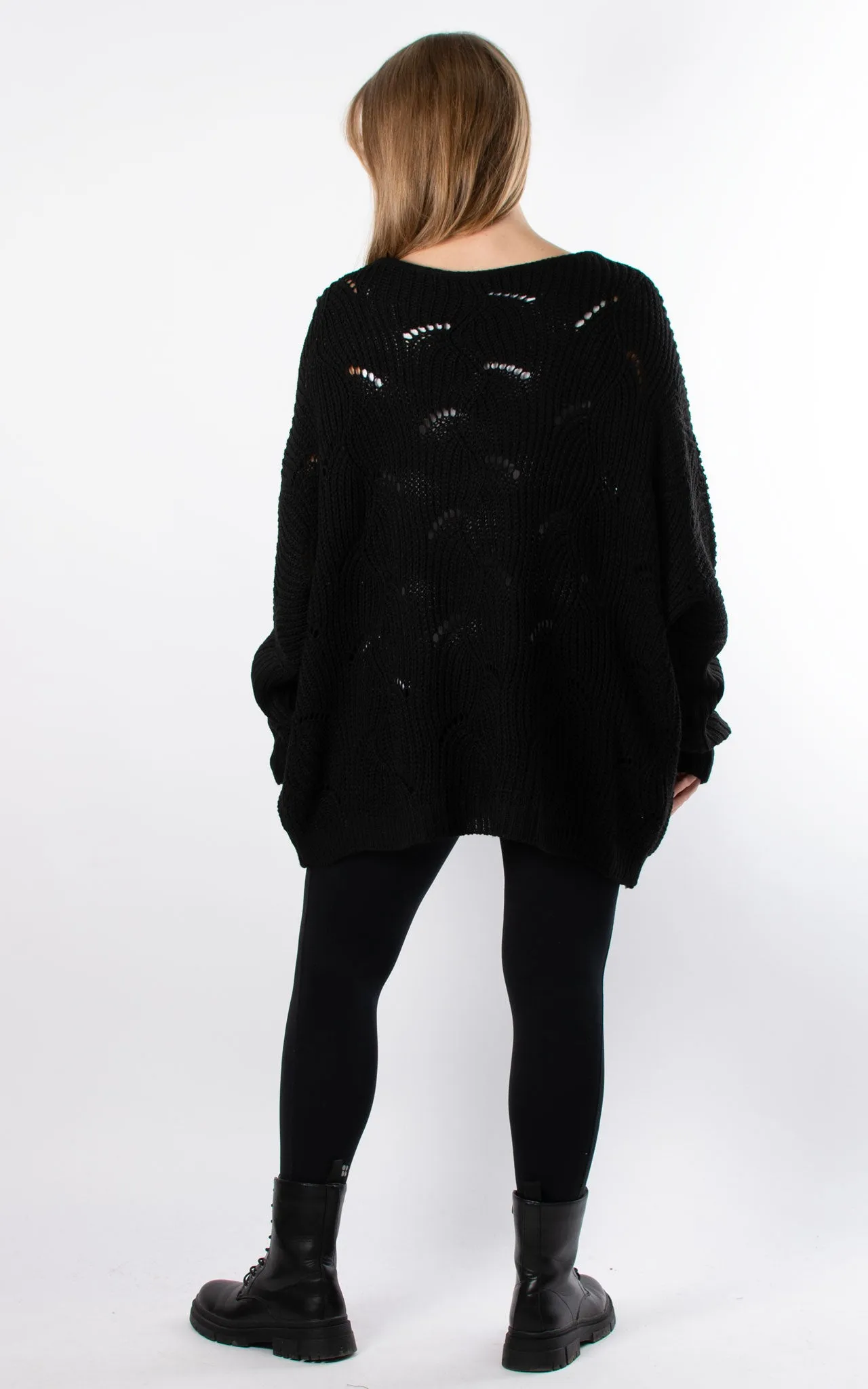 Tilda Round Neck Knit | Black