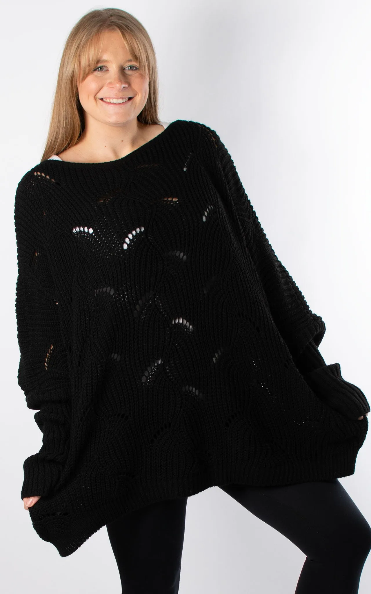 Tilda Round Neck Knit | Black